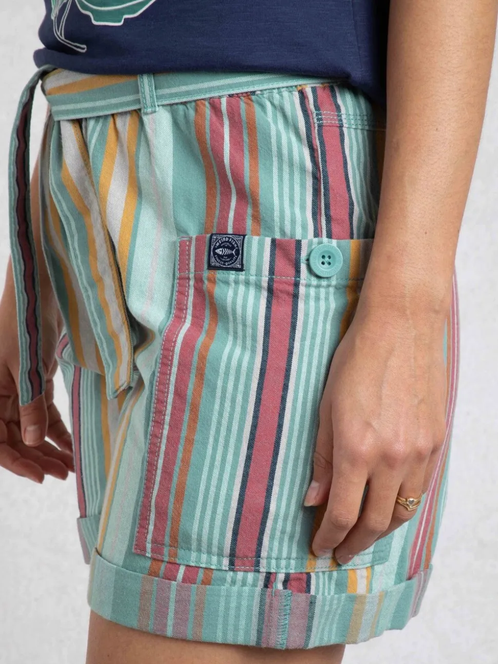 Short d’été rayé Weird Fish Wilder 100% coton