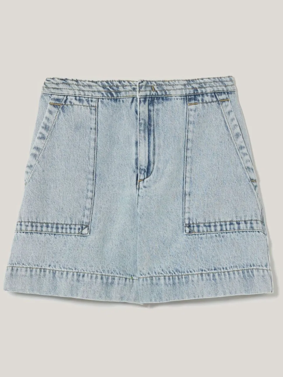 Short Jigsaw en jean à poche plaquée