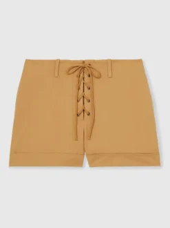 Short Reiss Clement en coton à lacets
