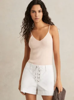 Short Reiss Clement en coton à lacets