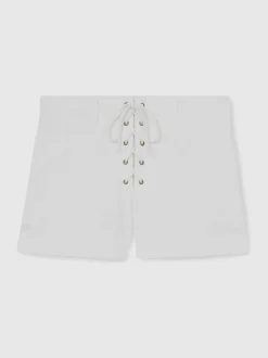 Short Reiss Clement en coton à lacets