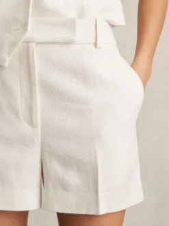 Short Reiss Devon ajusté en lin mélangé