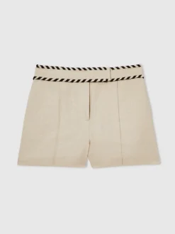 Short Reiss Fawn Lin Whipstitch Short