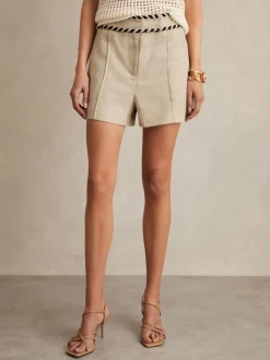 Short Reiss Fawn Lin Whipstitch Short