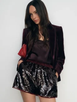 Short Reiss Spence à sequins