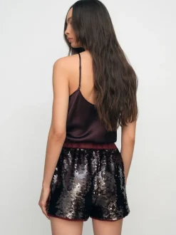 Short Reiss Spence à sequins