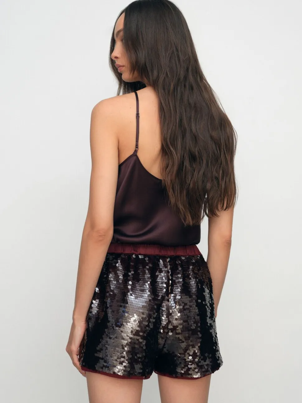 Short Reiss Spence à sequins