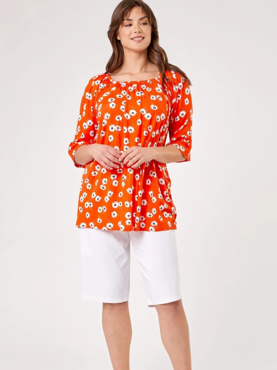 Short Roman stretch longueur genoux