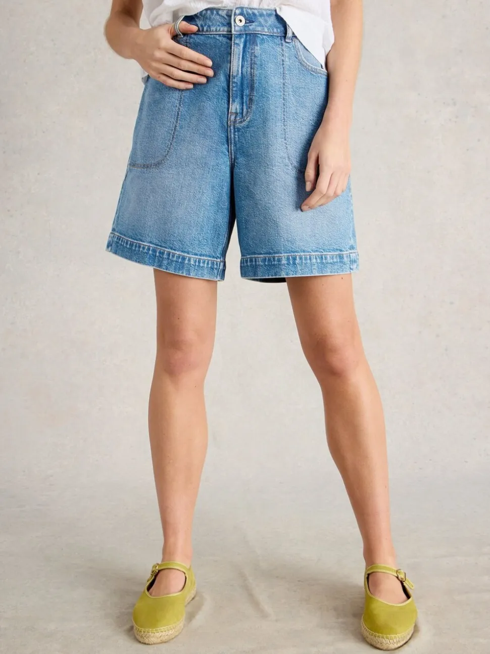 Short White Stuff Tia en jean