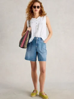 Short White Stuff Tia en jean