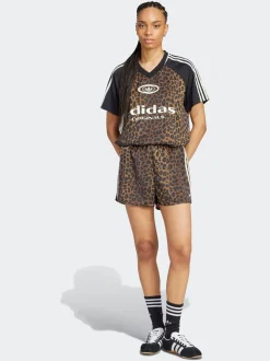 Shorts Adidas Original en satin imprimé