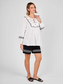 Shorts de maternité JoJo Maman Bébé brodé
