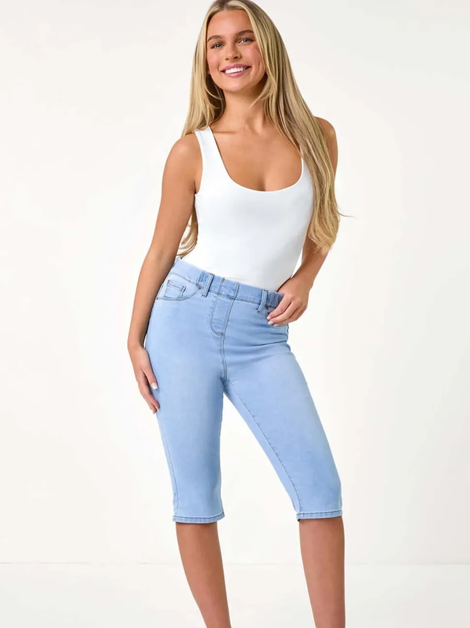 Shorts pusher Roman stretch longueur genou