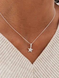 Simply Silver Tone 925 Cubic Zirconia Celestial Set With Gift Boxed