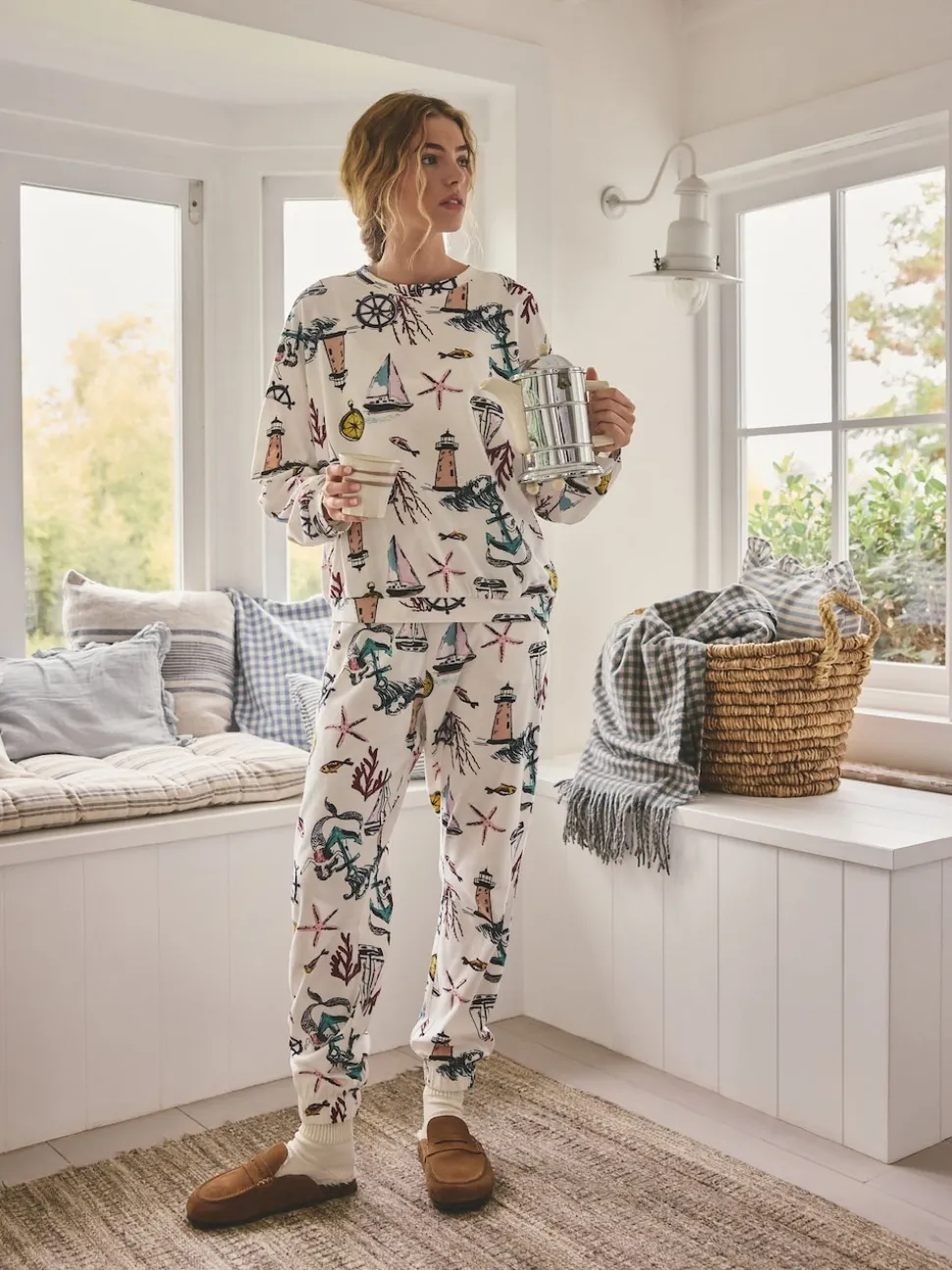Sirène crème - Pyjama à manches longues