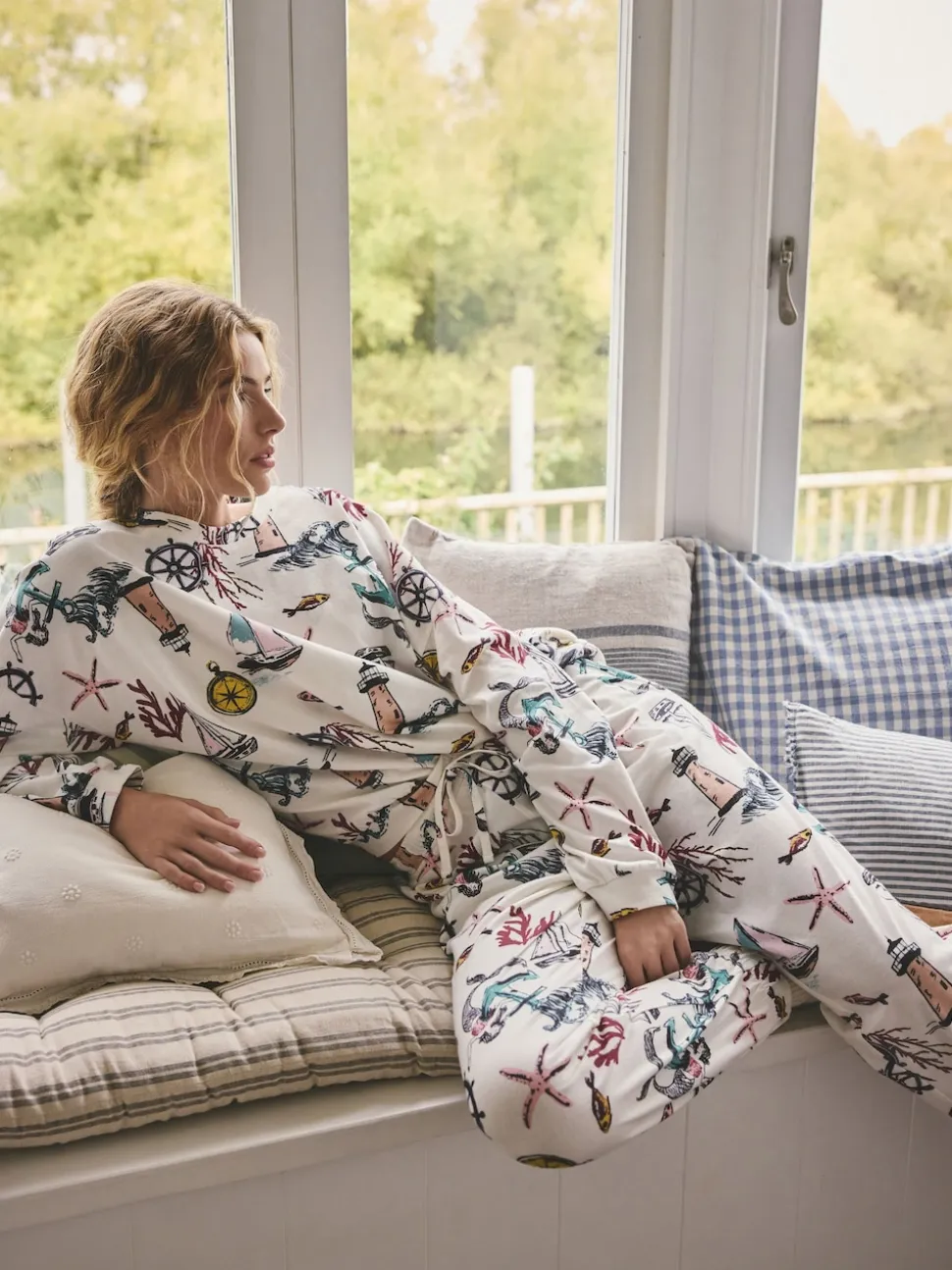 Sirène crème - Pyjama à manches longues