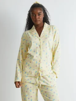 Skinnydip pyjama jaune à petits fruits