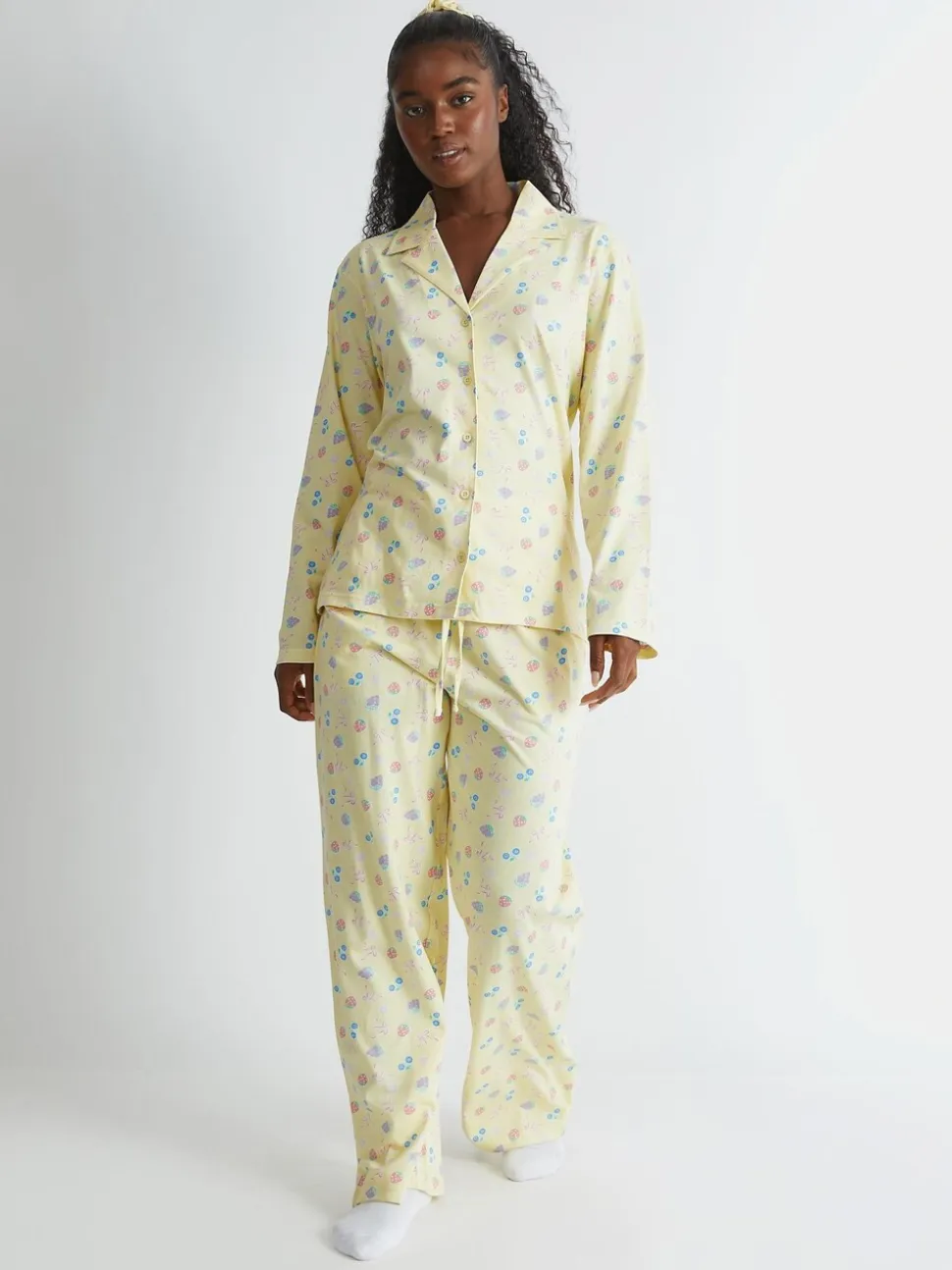 Skinnydip pyjama jaune à petits fruits