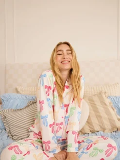 Skinnydip pyjama multicolore à nœud
