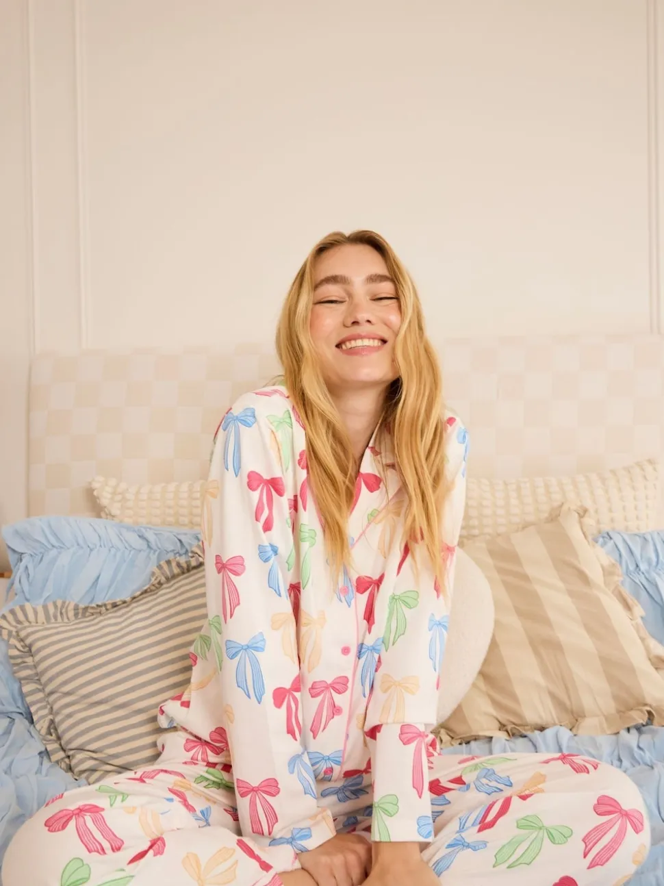 Skinnydip pyjama multicolore à nœud