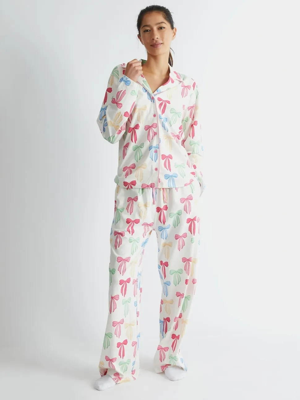 Skinnydip pyjama multicolore à nœud