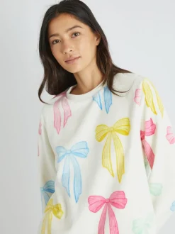 Skinnydip pyjama multicolore en polaire Bow Twosie