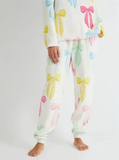 Skinnydip pyjama multicolore en polaire Bow Twosie