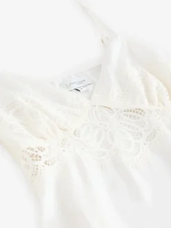 Slip de mariée B by Ted Baker écru en satin et dentelle