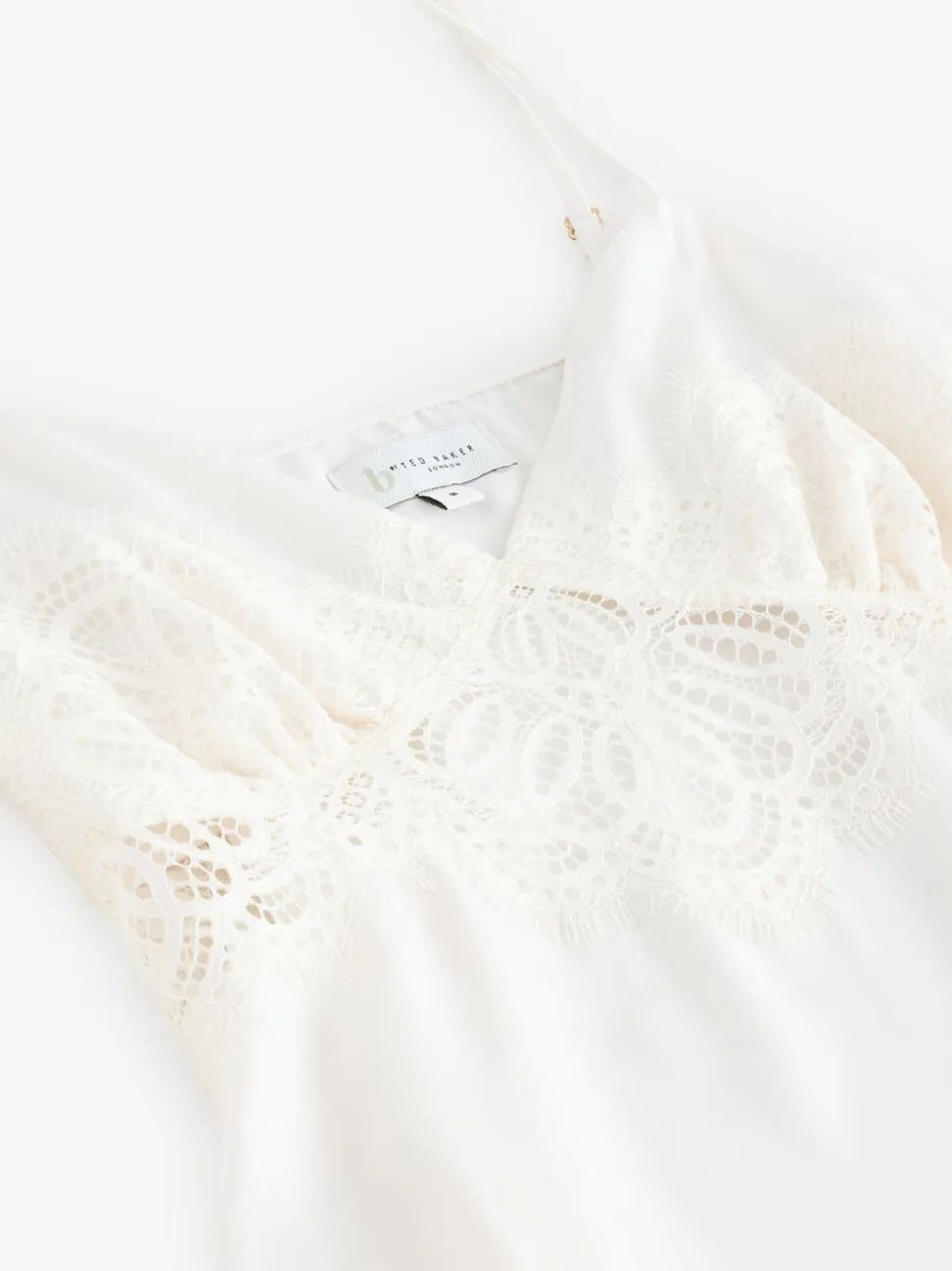 Slip de mariée B by Ted Baker écru en satin et dentelle