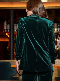 Sosandar Luxe Velours Blazer