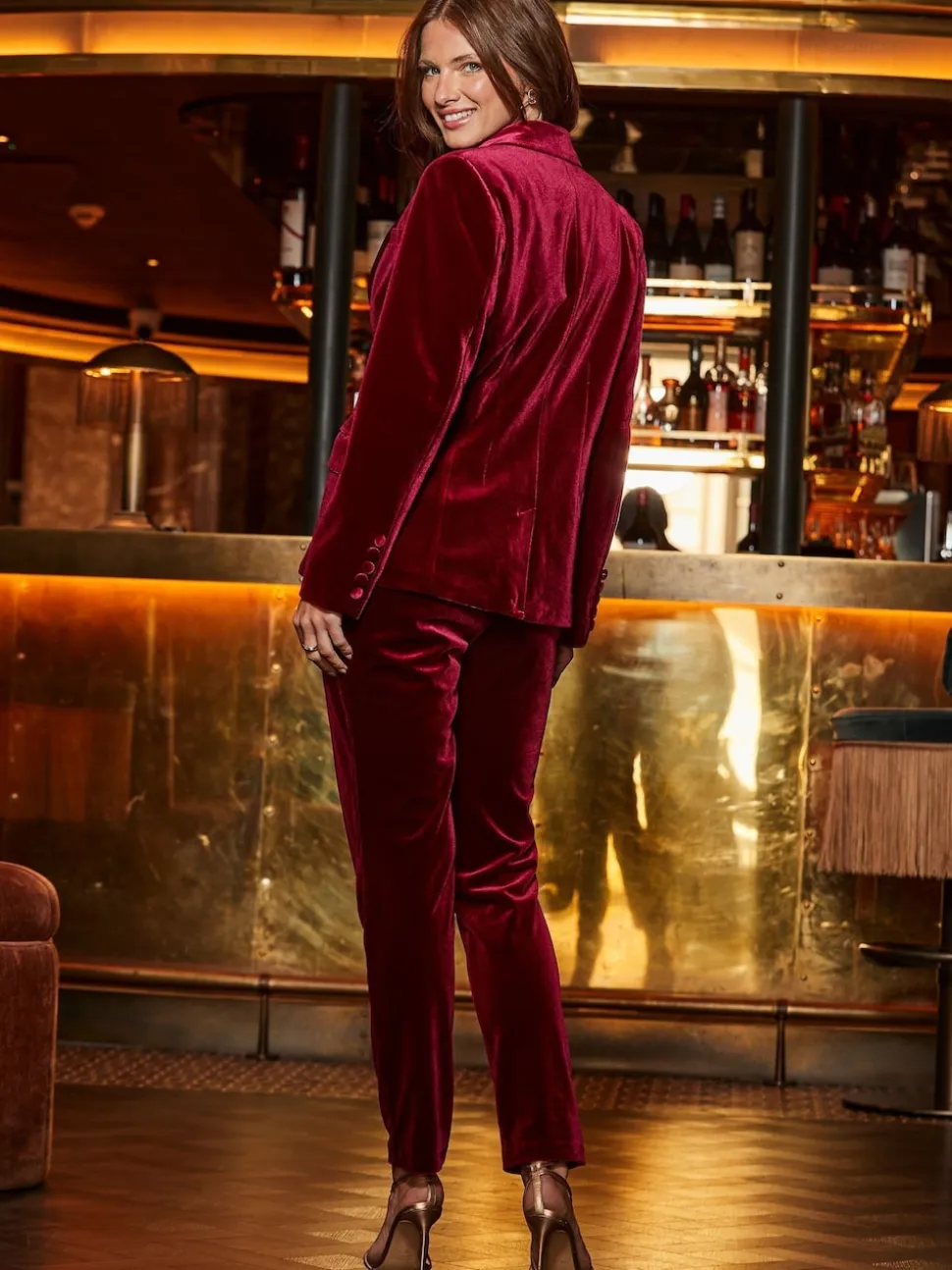 Sosandar Velours habillé Blazer