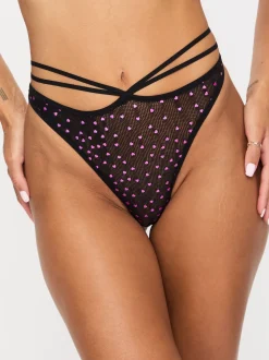 String sans entrejambe Ann Summers Love Me Cœur à sequins
