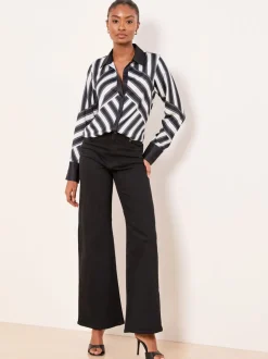 Stripe Monochrome - Chemise Lipsy