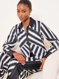 Stripe Monochrome - Chemise Lipsy