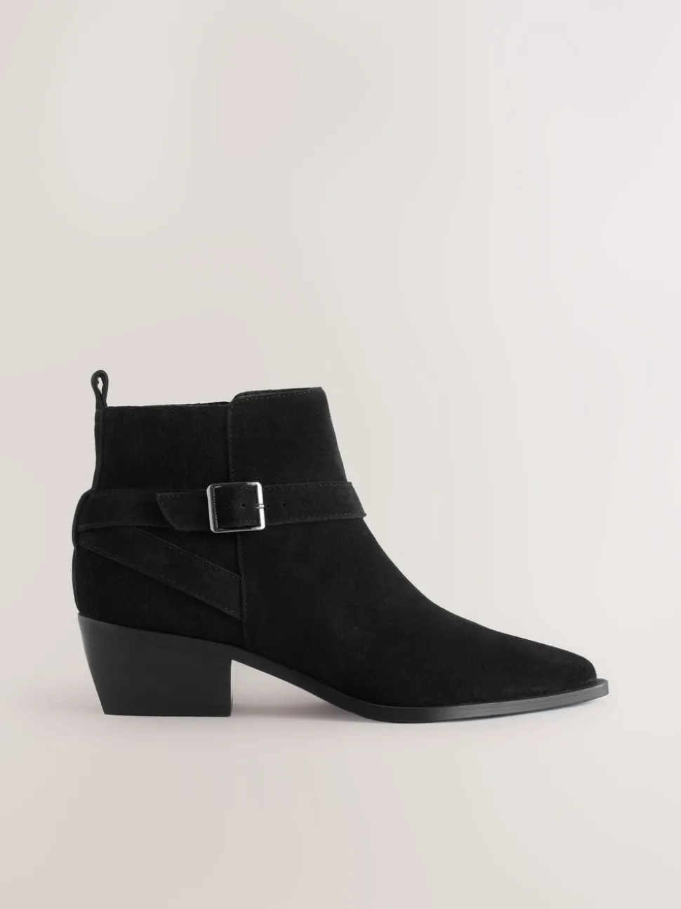 Suede noire - Bottes Forever Comfort® polies à brides de cheville
