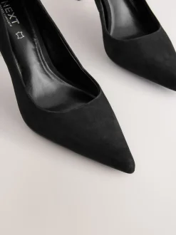 Suede noire - Chaussures de milieu de terrain en cuir