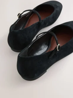 Suede noire - Chaussures Mary Jane en cuir à bout carré Forever Comfort®