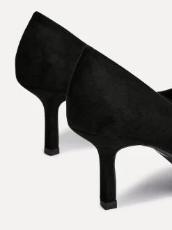 Suede noire - Linzi Kat Closed Court Stiletto talons