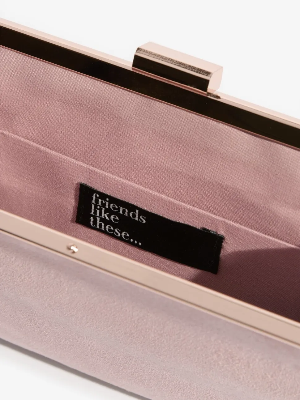 Suedette rose blush - Pochette Friends Like These Occasion