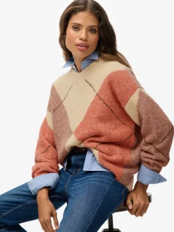 Superdry pull oversize à col en V Argyle