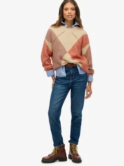 Superdry pull oversize à col en V Argyle