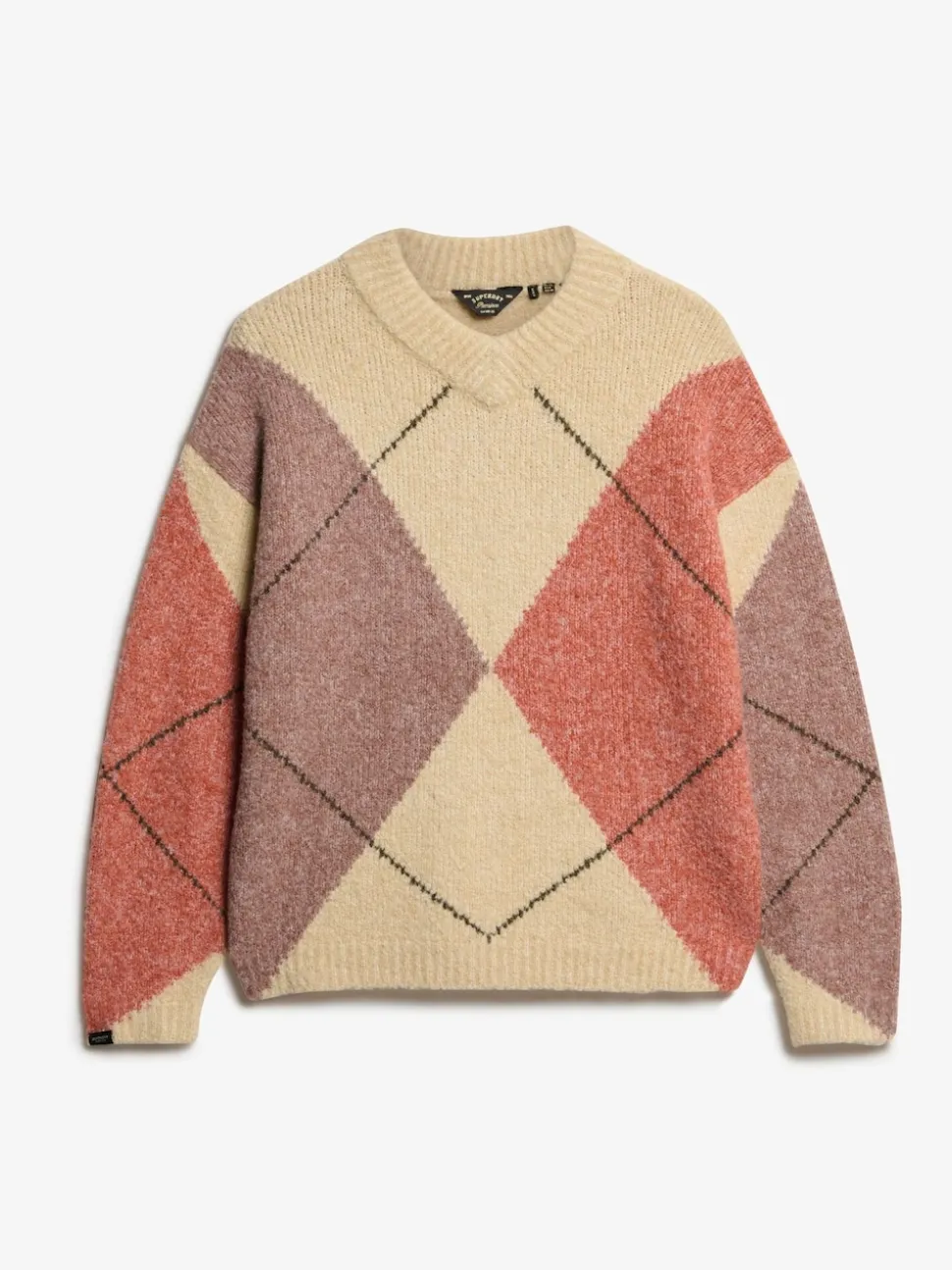 Superdry pull oversize à col en V Argyle