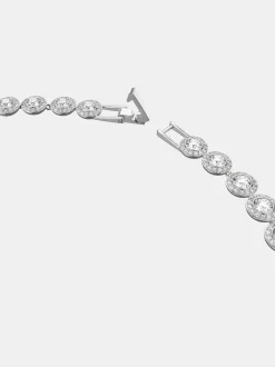 Swarovski Collier tennis Una Angelic moyen avec plaqué rhodium rond