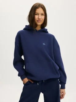 Sweat à capuche graphique haut de gamme en coton sur peluche