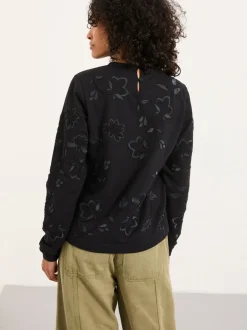 Sweat-shirt brodé col rond FatFace