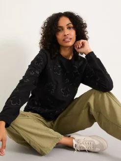 Sweat-shirt brodé col rond FatFace