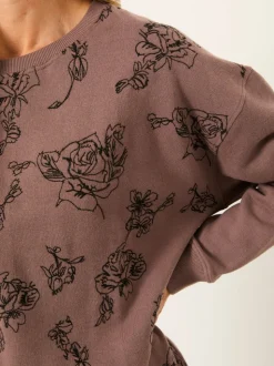 Sweat-shirt brodé col rond FatFace