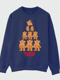 Sweat-shirt de Noël Brands In Stranger Things en pain d’épices