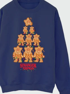 Sweat-shirt de Noël Brands In Stranger Things en pain d’épices