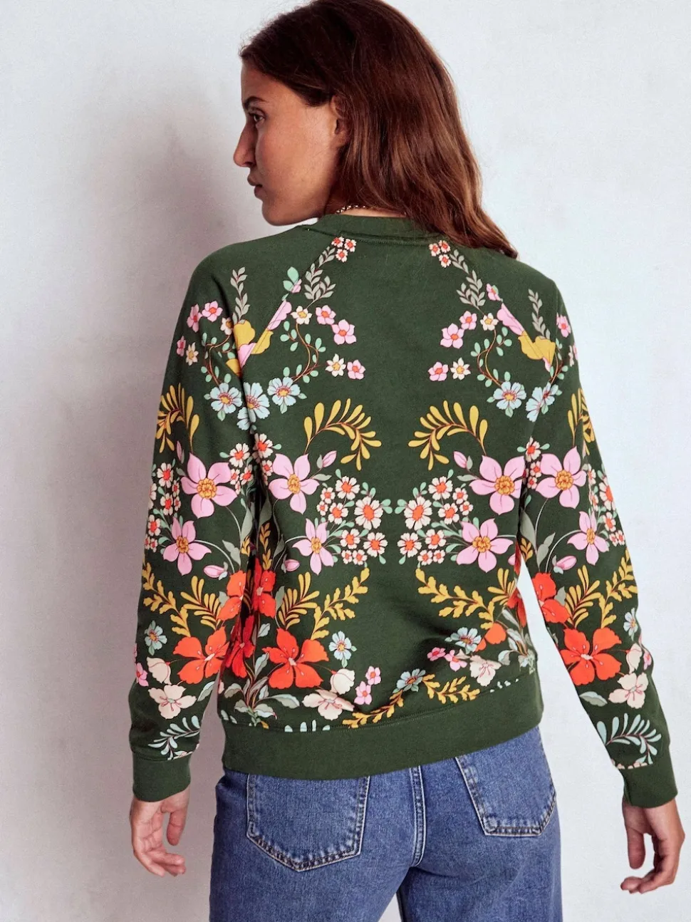 Sweat-shirt imprimé Boden Rosa